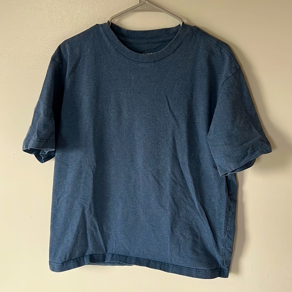Large blue everlane men’s uniform tee